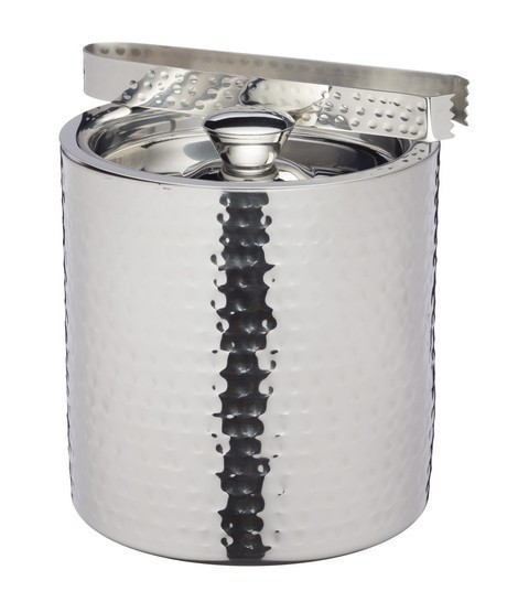 Buy the BarCraft Small Hammered Ice Bucket with Lid online at smithsofloughton.com