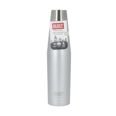 Buy the Built Double Walled Stainless Steel Water Bottle Silver 540ml online at smithsofloughton.com