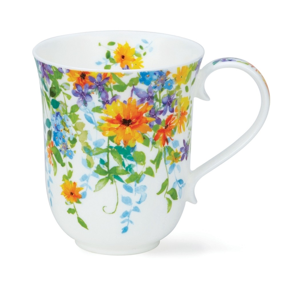 Buy the Dunoon Braemar Mug Trailing Flowers Yellow online at smithsofloughton.com