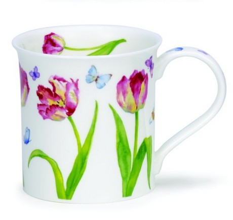 Buy the Dunoon Bute Mug Beau jardin tulips mug online at smithsofloughton.com
