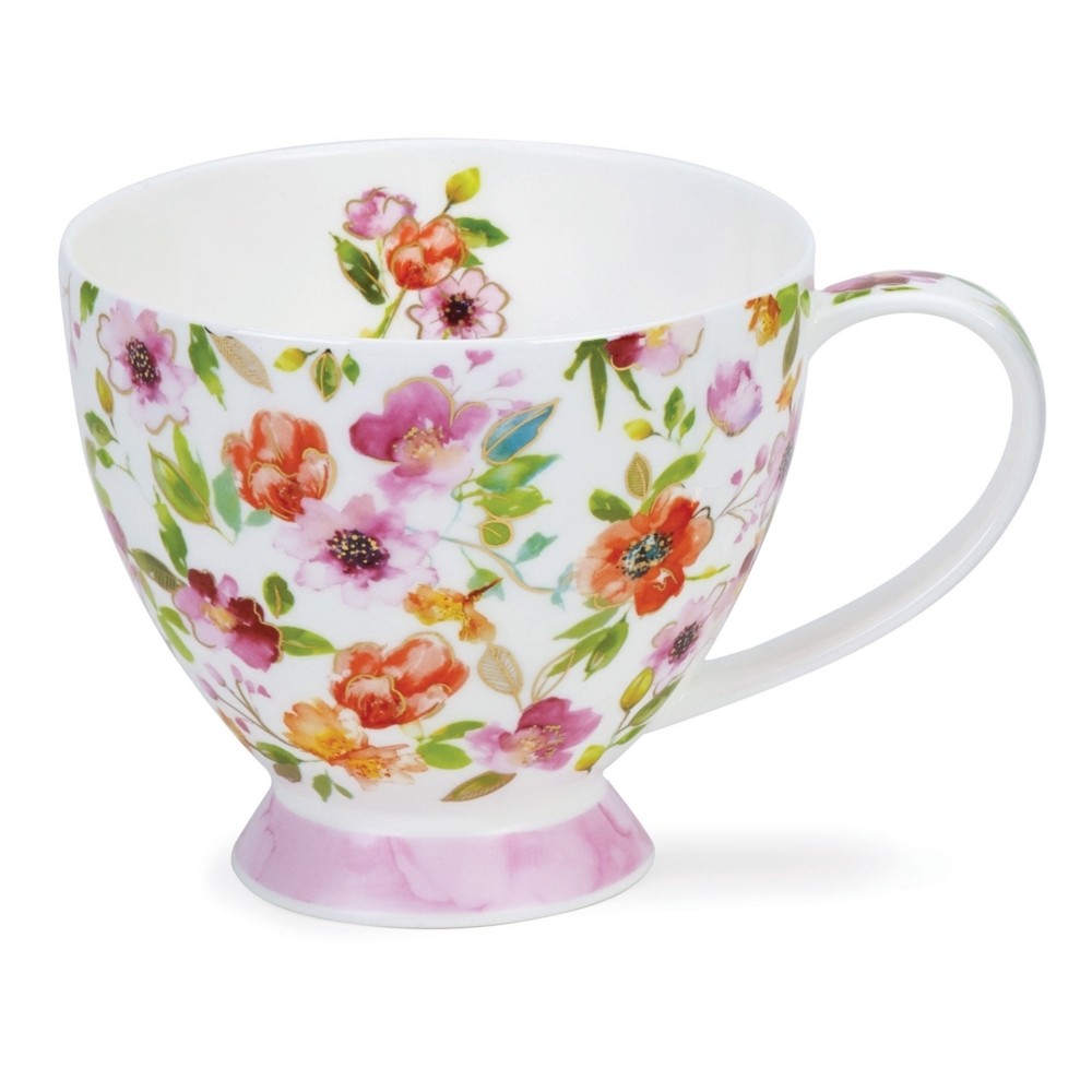 Buy the Dunoon Skye Fleurs Pink Cup online at smithsofloughton.com