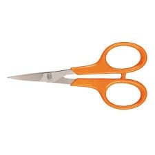 Buy the Fiskars Orange Handled Manicure Rounded Tip Scissors online at smithsofloughton.com