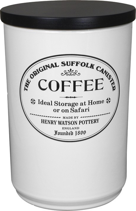 Buy the Henry Watson Original Suffolk Arctic White Coffee Canister online at smithsofloughton.com