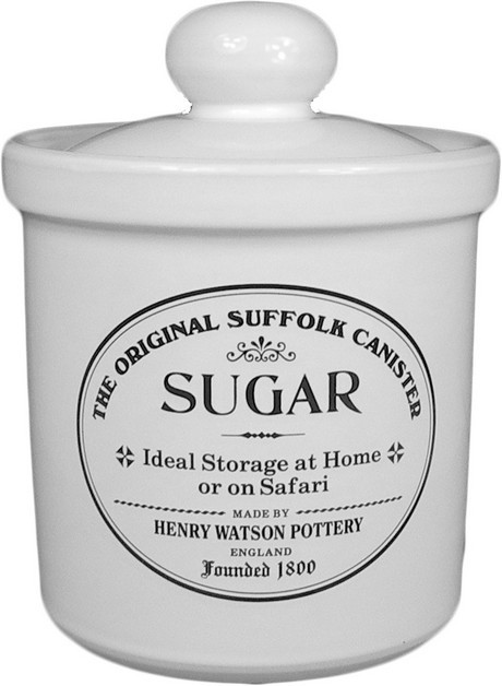 Buy the Henry Watson Original Suffolk Attic White Sugar Canister online at smithsofloughton.com
