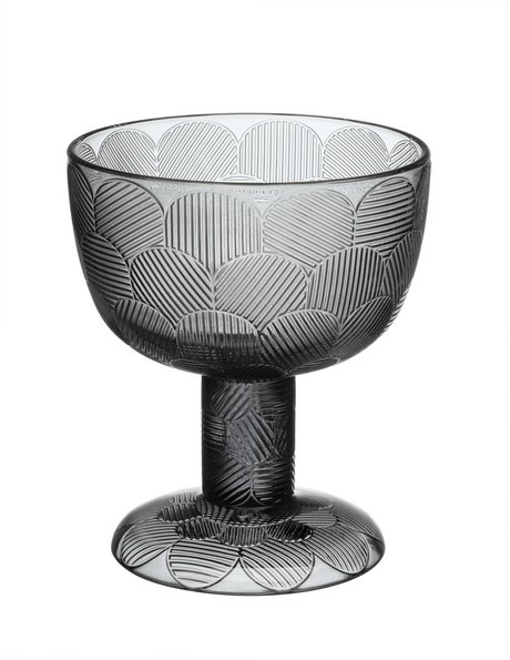 Buy the Iittala Miranda Grey Glass Dessert Starter Bowl online at smithsofloughton.com
