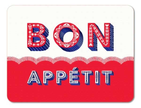 Buy the Jamida Asta Barrington Bon Appétit Red Tablemat online at smithsofloughton.com