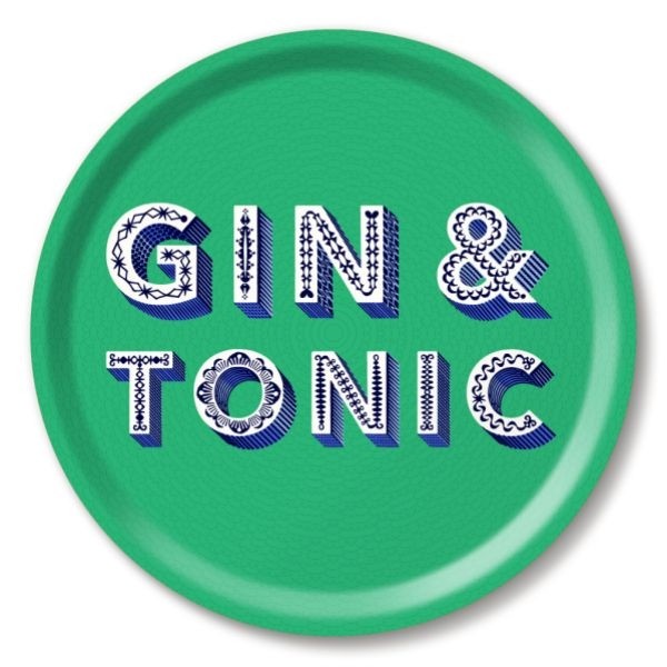 Buy the Jamida Asta Barrington Gin and Tonic Food Green Tray online at smithsofloughton.com