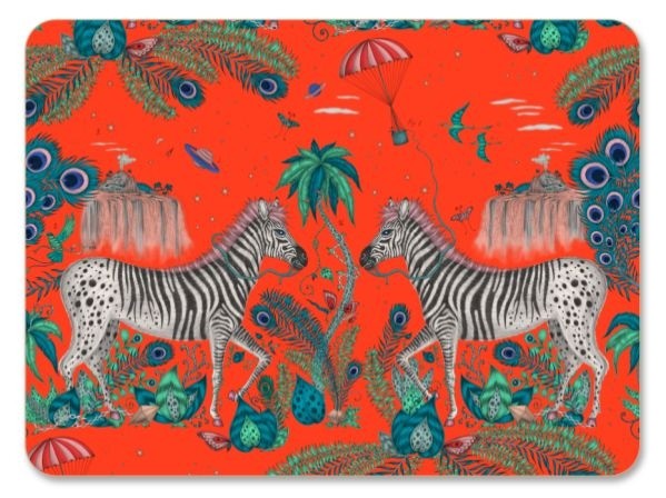 Buy the Jamida Emma J Shipley Lost World Red Tablemat online at smithsofloughton.com