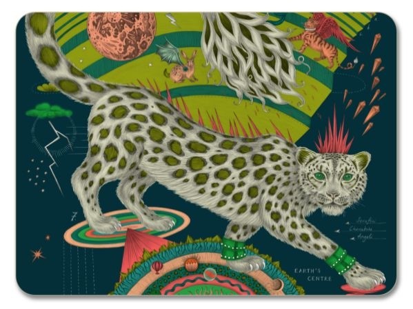 Buy the Jamida Emma J Shipley Snow Leopard Forest Placemat 29cm online at smithsofloughton.com 