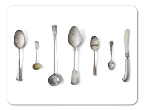 Buy the Jamida Michael Angove Cutlery White Placemat online at smithsofloughton.com