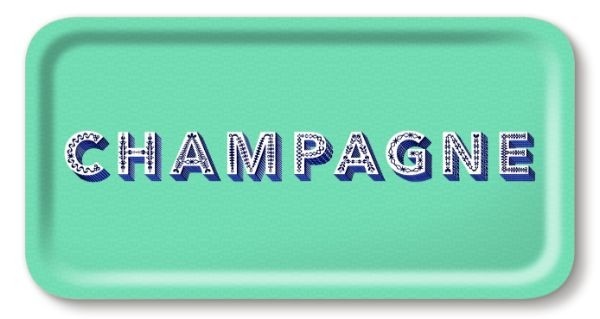 Buy the Jamida Word Collection Champagne Tray 32cm online at smithsofloughton.com
