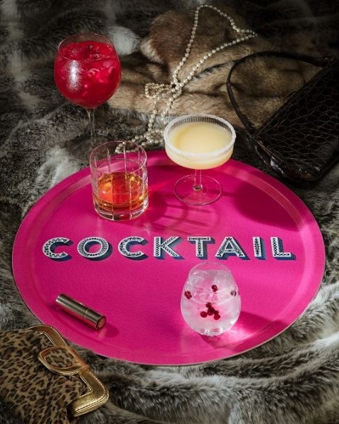 Buy the Jamida Word Collection Cocktail PinkTray 46cm online at smithsofloughton.com