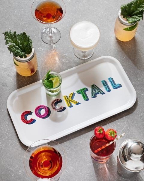 Buy the Jamida Word Collection Cocktail Tray 32cm online at smithsofloughton.com
