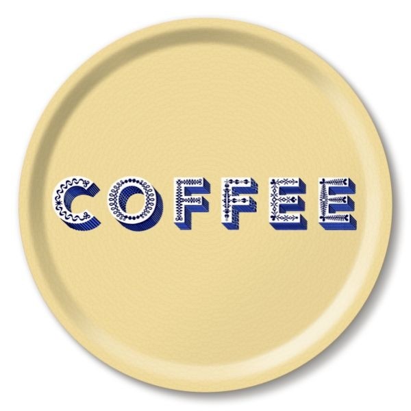 Buy the Jamida Word Collection Coffee Tray Cream 31cm online at smithsofloughton.com