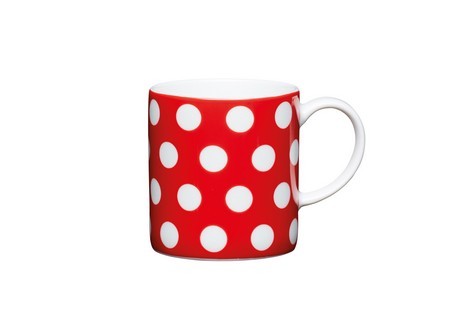 Buy the Kitchen Craft 80ml Porcelain Red Polka Dot Espresso Cup online at smithsofloughton.com