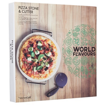 Buy the Kitchen Craft Pizza Stone Set online at smithsofloughton.com