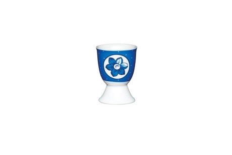 Buy the KitchenCraft Porcelain Blue Flower Egg Cup online at smithsofloughton.com