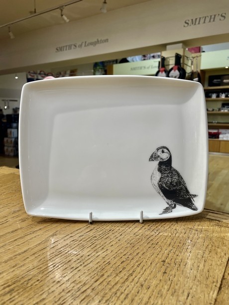 Buy the Little Weaver Arts Small Puffin Platter online at smithsofloughton.com