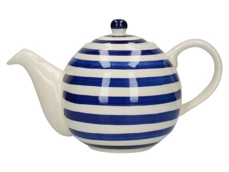 Buy the London Pottery Globe 4 Cup Teapot Blue Bands online at smithsofloughton.com