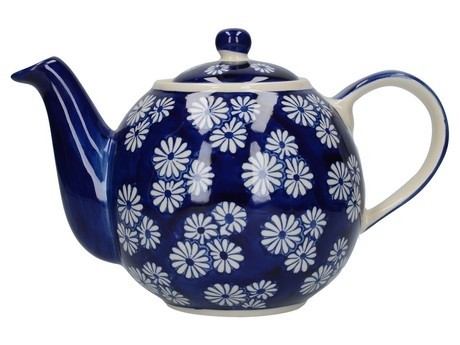 Buy the London Pottery Globe 4 Cup Teapot Blue Daisies online at smithsofloughton.com