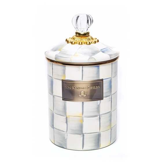 Buy the MacKenzie Childs Sterling Check Canister Medium online at smithsofloughton.com 