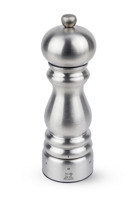 Buy the Peugeot Paris Chef Stainless Steel Pepper Mill 18cm online at smithsofloughton.com