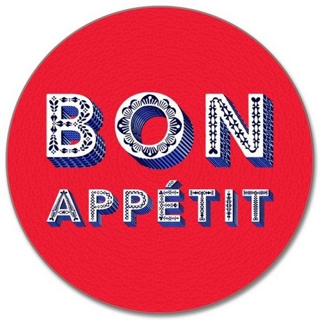 Buy the Round Jamida Asta Barrington Bon Appétit Red Table Place Mat online at smithsofloughton.com