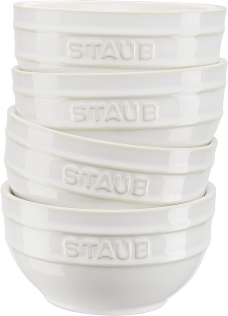 Buy the Staub Ceramic Bowl Set 14cm White online at smithsofloughton.com