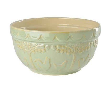 Buy the The Pantry Ceramic Mixing Bowl Green 24cm online at smithsofloughton.com