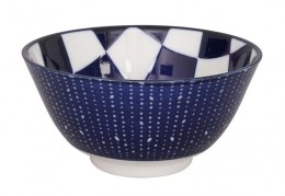 Buy the Tokyo Design Studio Bleu De'nimes Tayo Bowl Checker online at smithsofloughton.com
