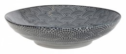 Buy the Tokyo Design Studio Nippon Pasta Bowl Black Dots online at smithsofloughton.com