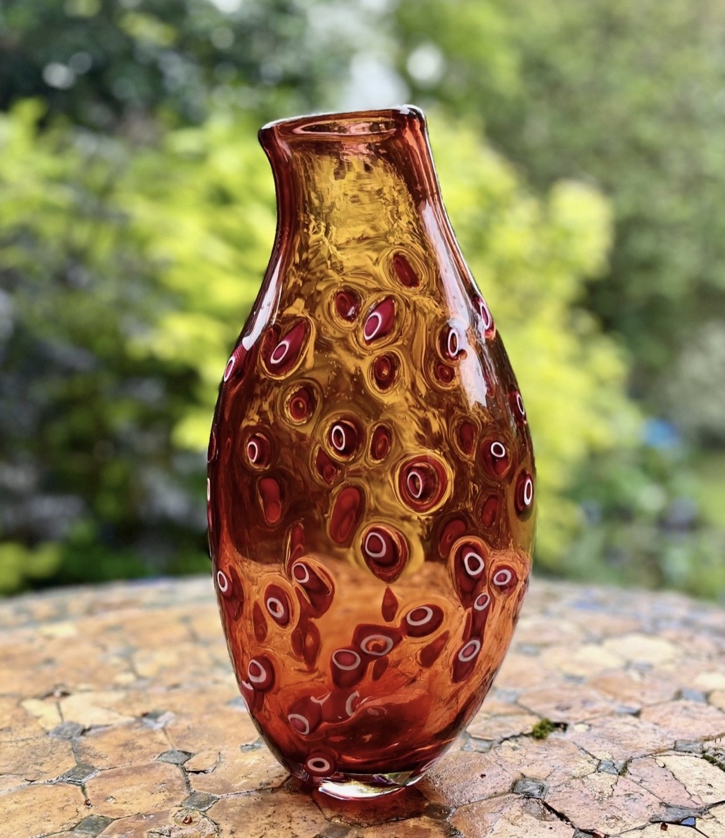 Purchase your Bob Crooks Hula Tall Vase Orange online at smithsofloughton.com 