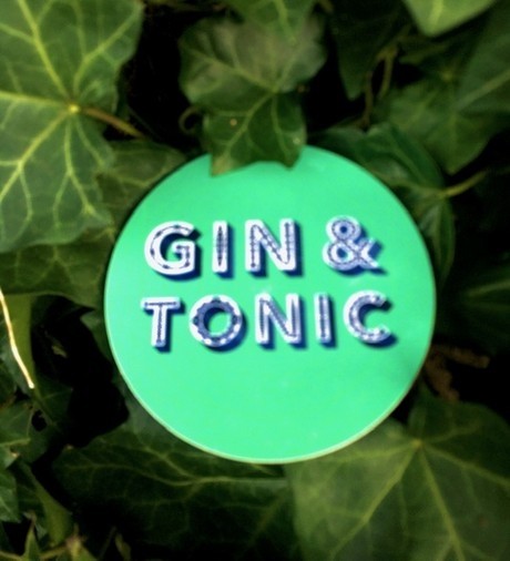 Purchase your Jamida Word Collection Gin and Tonic Green Coaster online at smithsofloughton.com