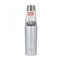 Buy the Built Double Walled Stainless Steel Water Bottle Silver 540ml online at smithsofloughton.com