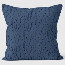 Buy the Circuit Board Blue Cushions 40cm online at smithsofloughton.com