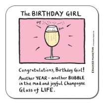 Buy the Customworks Birthday Girl Drinks Coaster online at smithsofloughton.com