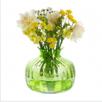 Dartington Cushion Lime Green Vase
