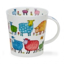 Buy the Dunoon Cairngorm Mug Bright Bunch Sheep 480ml online at smithsofloughton.com 