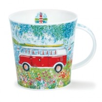 Buy the Dunoon Cairngorm Mug Cool Campers Red 480ml online at smithsofloughton.com