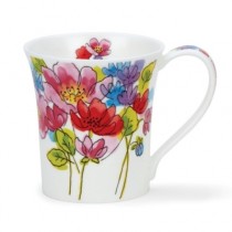 Buy the Dunoon Jura Mug Inky Florals Pink 210ml online at smithsofloughton.com 