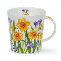 Buy the Dunoon Lomond Mug Floral Dance Daffodil 320ml online at smithsofloughton.com