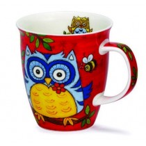 Buy the Dunoon Nevis Shaped Mug Owl Red online at smithsofloughton.com