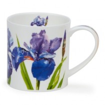 Buy the Dunoon Orkney Mug Floral Blooms Iris 350ml online at smithsofloughton.com 
