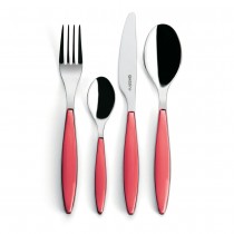 Buy the Guzzini Feel 24-Piece Cutlery Set Red online at smithsofloughton.com