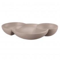 Buy the Guzzini Tierra Hors d'Oeuvre Dish Taupe online at smithsofloughton.com