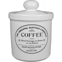 Buy the Henry Watson Original Suffolk Attic White Coffee Canister online at smithsofloughton.com