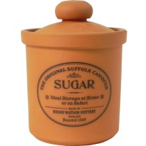 Buy the Henry Watson's Original Suffolk Terracotta Rimmed Sugar Canister online at smithsofloughton.com