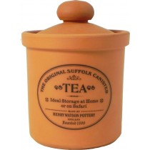 Buy the Henry Watson's Original Suffolk Terracotta Rimmed Tea Canister online at smithsofloughton.com