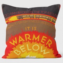 Buy the It's Warmer Below London Transport Cushions 40cm online at smithsofloughton.com
