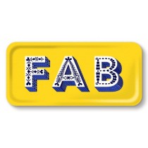 Buy the Jamida Asta Barrington Yellow FAB Snack And Drinks Tray online at smithsofloughton.com